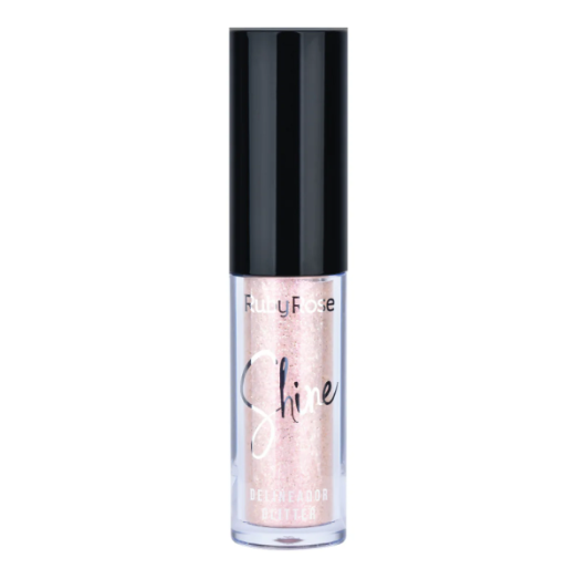 Delineador En Glitter Punta Pincel Ruby Rose - Palo De Rosa HB-8418