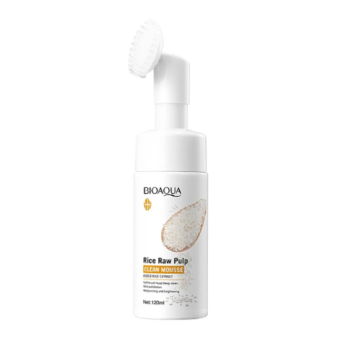 Espuma Facial Con Cepillo Exfoliante De Arroz 120ML Bioaqua BQY51803