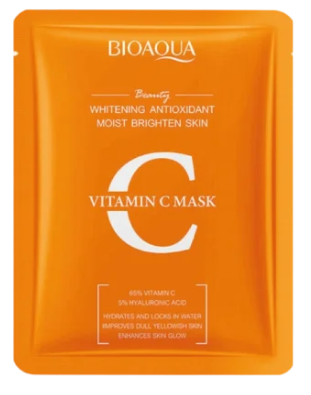 Mascarilla En Velo Vitamina C Y Acido Hilauronico Bioaqua BQY08114