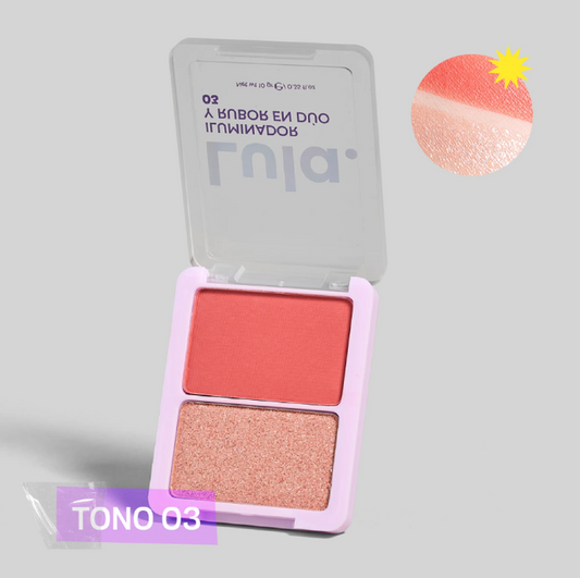 Duo Rubor E Iluminador Mini Lula T03