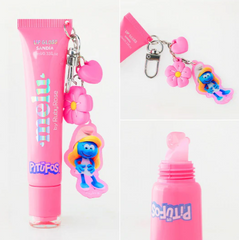 Lip Gloss Con Llavero Colección Pitufos Ruby Rose - Sandía PT-2000
