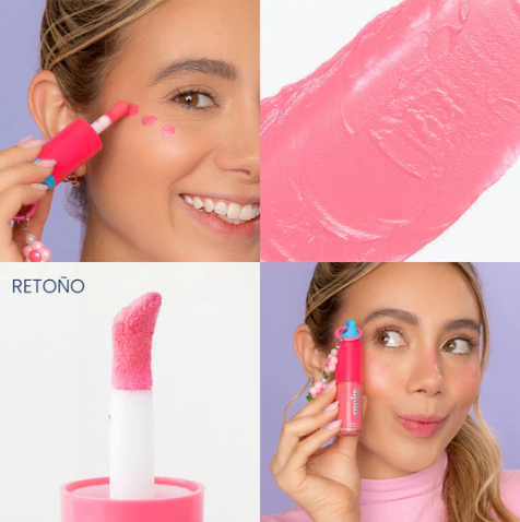 RUBOR LIQUIDO CON LLAVERO COLECCION PITUFOS RUBY ROSE - RETOÑO PT-6000