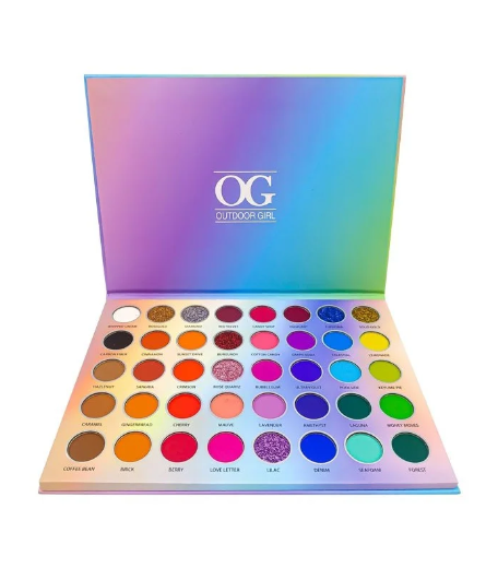 Paleta de Sombras Colorida Profesional 40 Tonos Living Full Color OG DE7213.