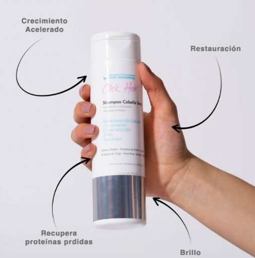 Shampoo Para Cabello Graso Click Hair 300ml