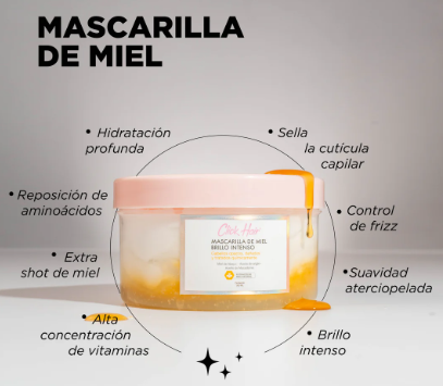 Mascarilla de Miel Brillo Intenso Click Hair 300ml