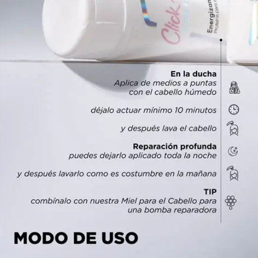 Energizante Capilar Revitalizacion Profunda Click Hair 300ml