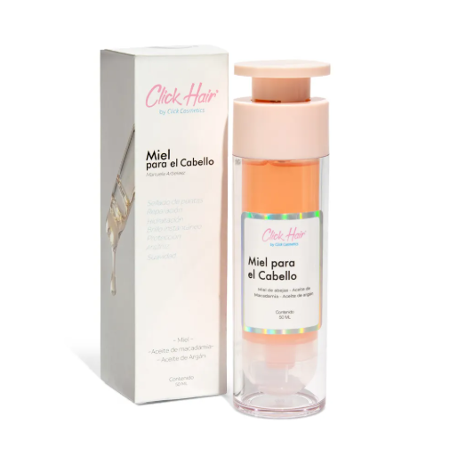 Miel Capilar Con Argán Control, Brillo, Suavidad Y Frizz 50ml Click Hair