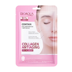 Mascarilla en Velo Colageno Bioaqua Rosada BQY80854