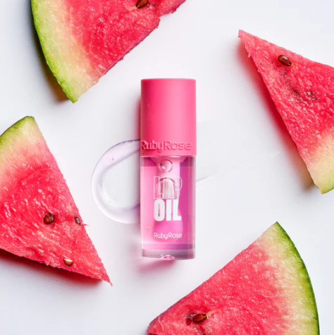 Lip Oil Brillo de Labios Transparente Ruby Rose HB-8225.