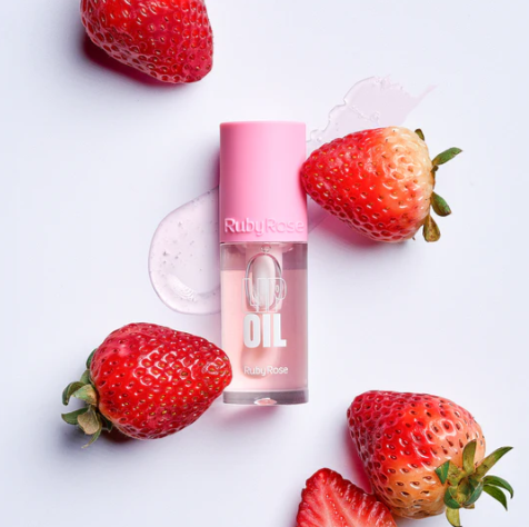 Lip Oil Brillo de Labios Transparente Ruby Rose HB-8225.