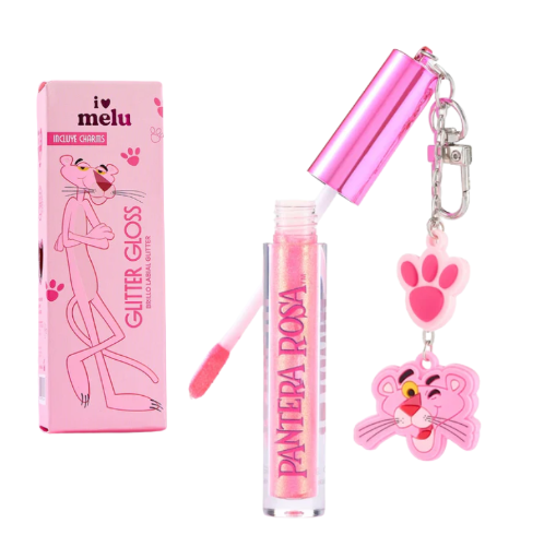 Gloss Para Labios Glitter Gloss Melu Colección Pantera Rosa - Mistery Pink