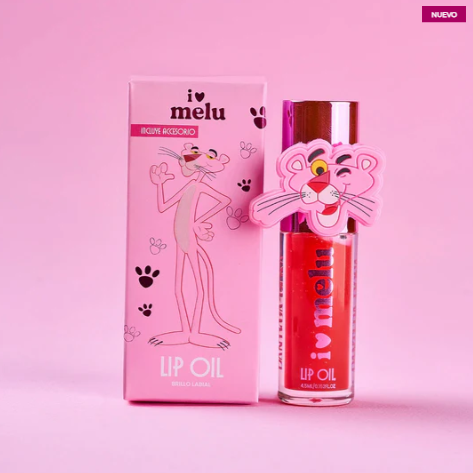 Lip Oil Brillo de Labios Melu colección Pantera Rosa - Rose Gloss