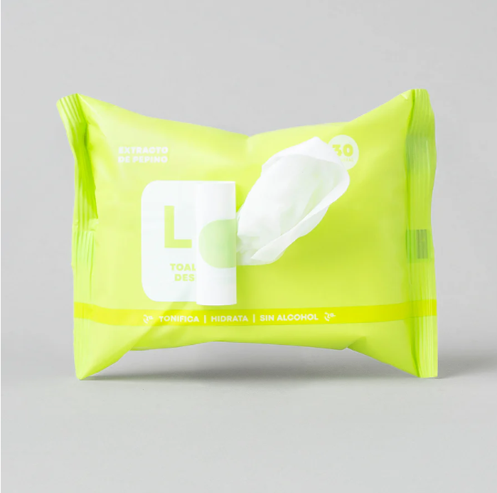 Toallas Desmaquillantes Lula Skin Pepino x30 Unidades Lula
