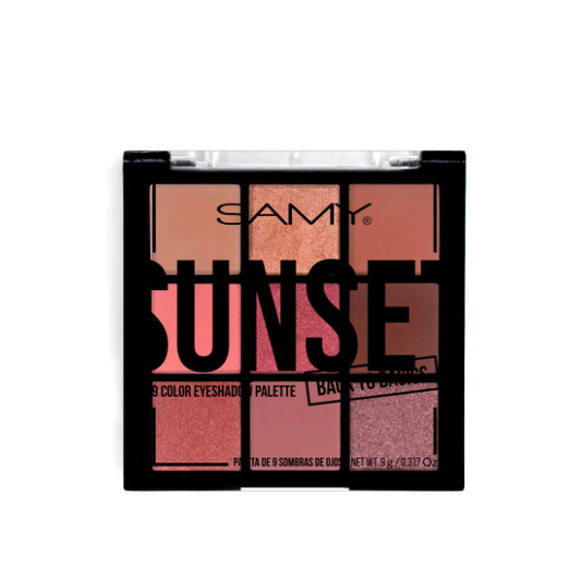 Paleta de Sombras Sunset 9 Colores Tierra Samy
