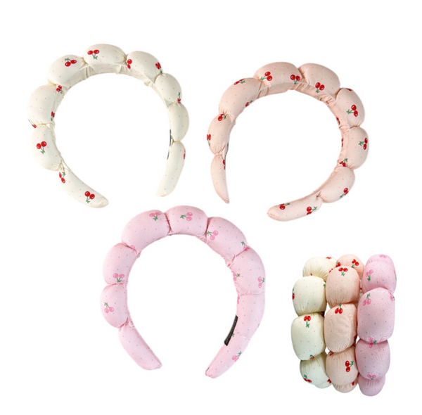 Balaca Para Skincare Puffy Estampado Cerezas