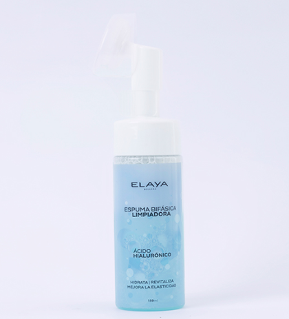 Espuma Limpiadora Bifasica Con Acido Hialuronico Elaya 150ML ESC008