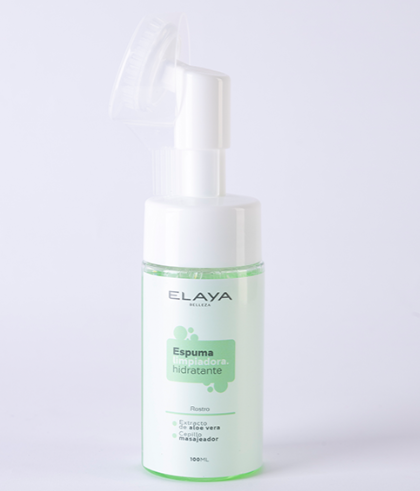 Espuma Facial Limpiadora Hidratante Con Aloe Vera Elaya 100ML ESC005