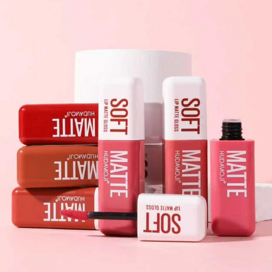 Labial Liquido Soft Matte Larga Duracion Tonos Surtidos Hudamoji LG-157