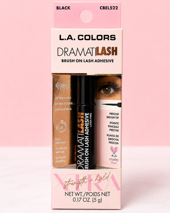 Pegante Para Pestañas DramatiLash Con Aplicador LA Colors Black