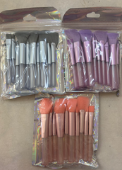 Set de Brochas Para Maquilaje X10 Unidades Tonos Surtidos MY2501