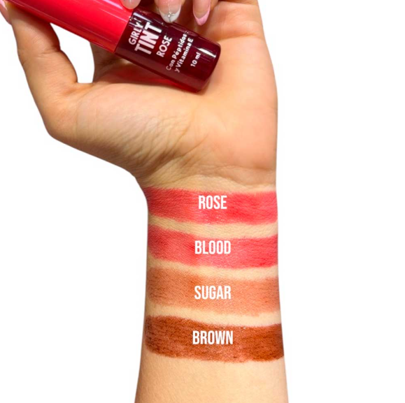 Tinta Para Labios Y Mejillas Con Péptidos Girly - Tono Brown