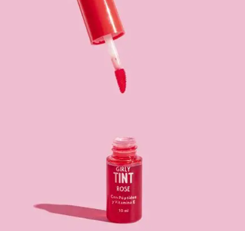 Tinta Para Labios Y Mejillas Con Péptidos Girly - Tono Rose