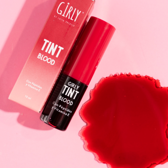 Tinta Para Labios Y Mejillas Con Péptidos Girly - Tono Blood