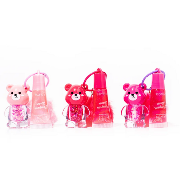 Brillo Gloss Pompon Bear Con Llavero Tonso Surtidos Engol COJ-404