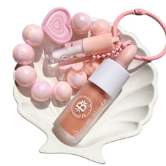 Llavero Nude Bloomshell: Gloss Nude + Mini Mimosa Gloss | Gloss Grande BL-BCK109