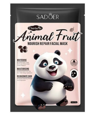 Mascarilla Velo Facial Panda con Karité Sadoer SD35110