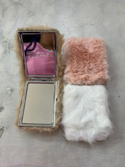 Espejo Para Bolso Rectangular Con Peluche Y Doble Aumento MYK1008