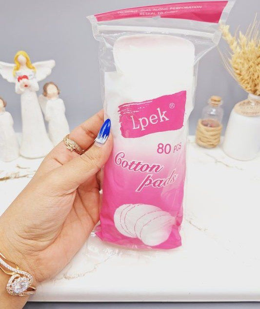 Pomos Algodón  Desmaquillantes X80 Unidades Cotton Pads Alta Calidad - 80116