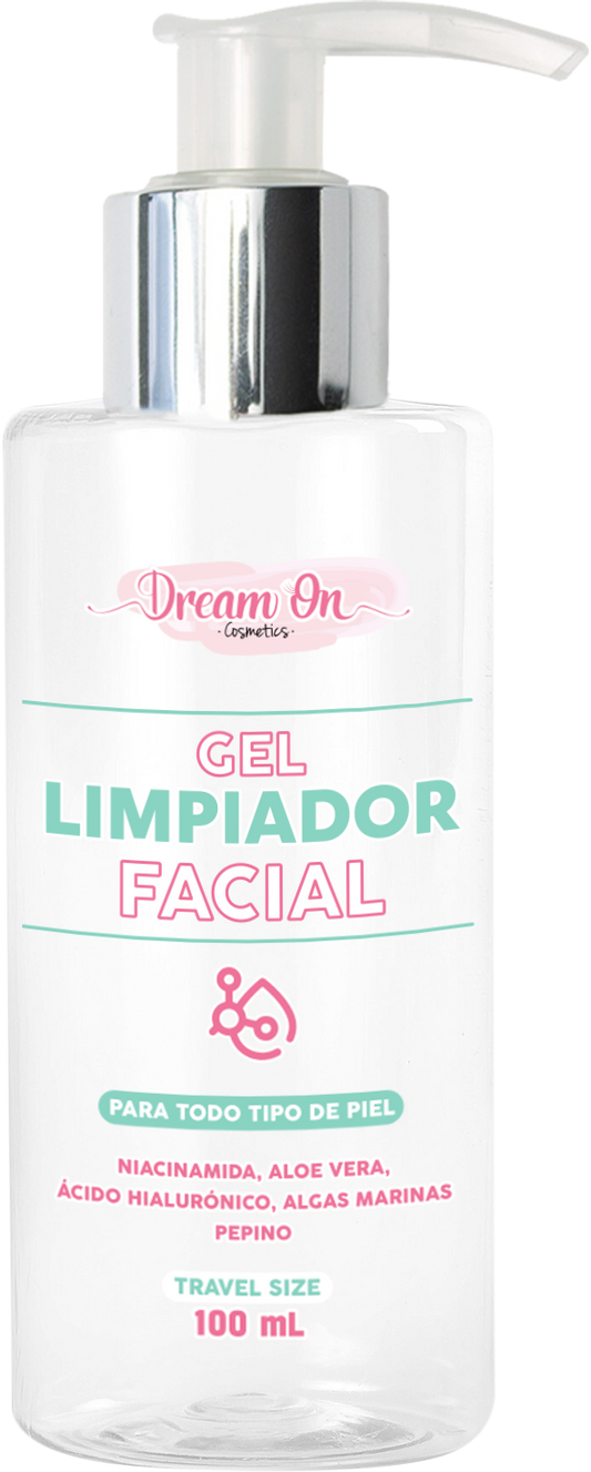 Jabon Facial en Gel con Niacinamida 100mL Dream On Cosmetics DRM07 -Travel Size