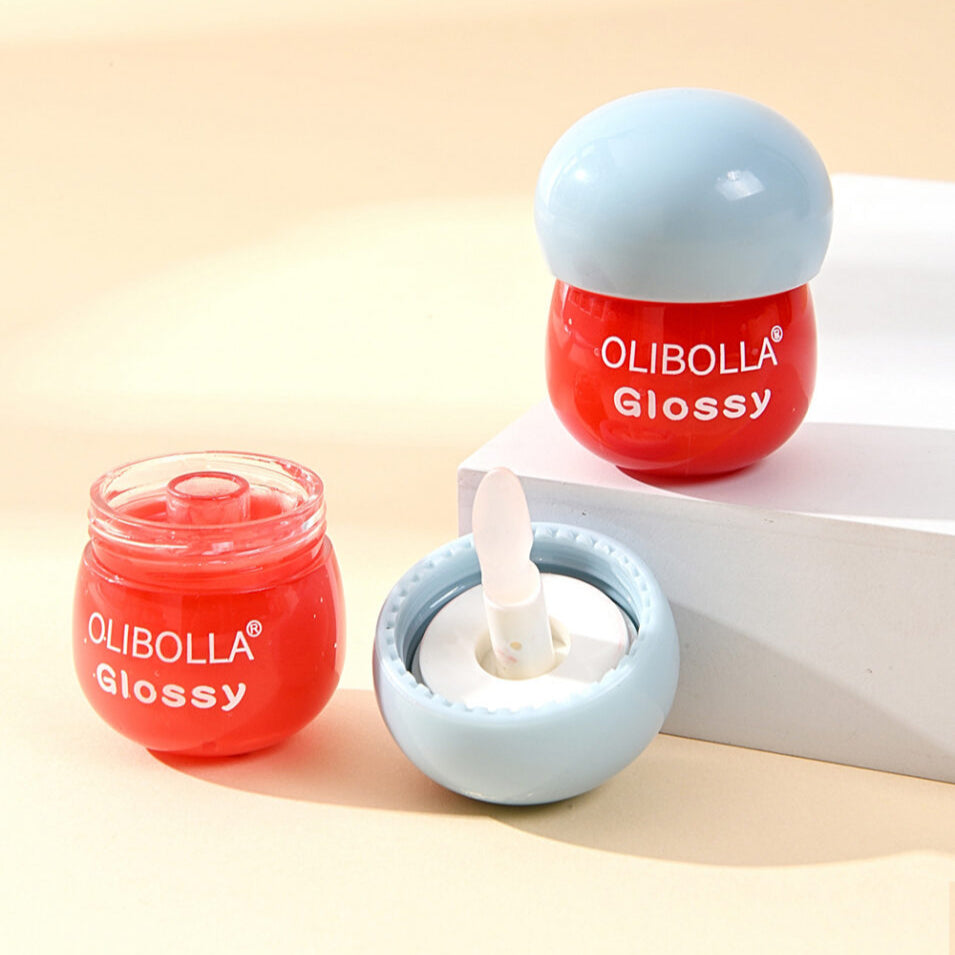 Balsamo Humectante para Labios Colores Rojos Olibolla Aplicador Silicona LA-L177