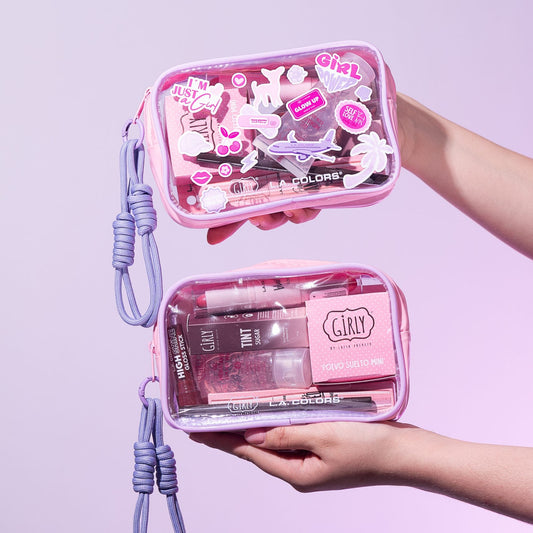 Kit Colaboración Girly y LA Colors 8 Productos Con Cosmetiquera GC001