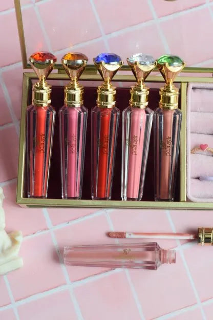 Labial Liquido Matte Con Empaque Con Diamante Lamelia L-1042