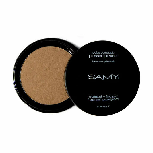 Polvo Compacto Micropulverizado con Vitamina E + Filtro Solar #10 Ambar Samy