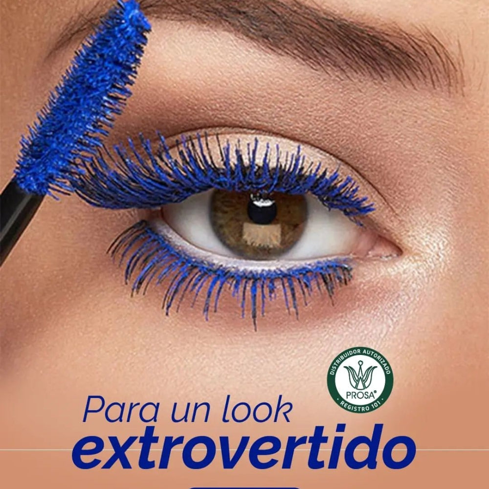 Pestañina Profesional Silicon Azul Volumen - A Prueba de Agua - Prosa 15199