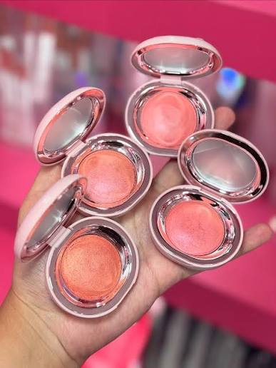 Rubor Luminoso Pearl Blush Con Espejo MYK Tonos Surtidos MYK6212