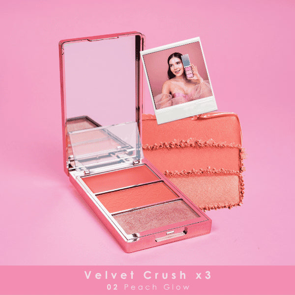 Rubor Velvet Crush x3 Crema, Polvo, Highlight Bloomshell BL-R420 - T02