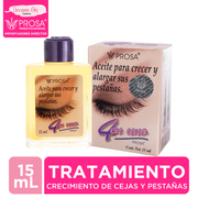 Aceite crecimiento de pestañas tratamiento y desmaquillante - Prosa 15 ml r11405