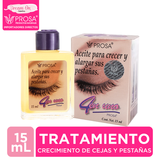 Aceite crecimiento de pestañas tratamiento y desmaquillante - Prosa 15 ml r11405