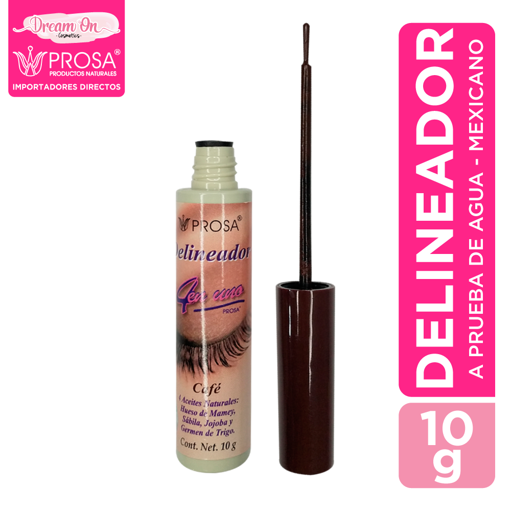 Delineador Color Cafe Punta Pincel Prosa 15365