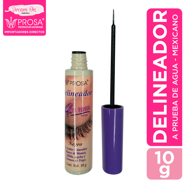 Delineador Color Negro Punta Pincel Prosa 15160