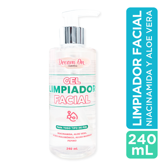 Jabon Facial en Gel Con Niacinamida 240mL Dream On Cosmetics DRM08 - Grande