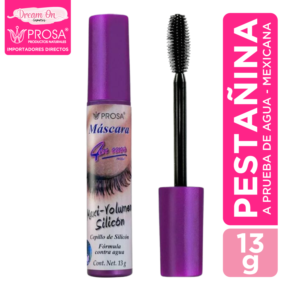 Pestañina Maxi Volumen Silicon - A Prueba de Agua - Prosa 15191