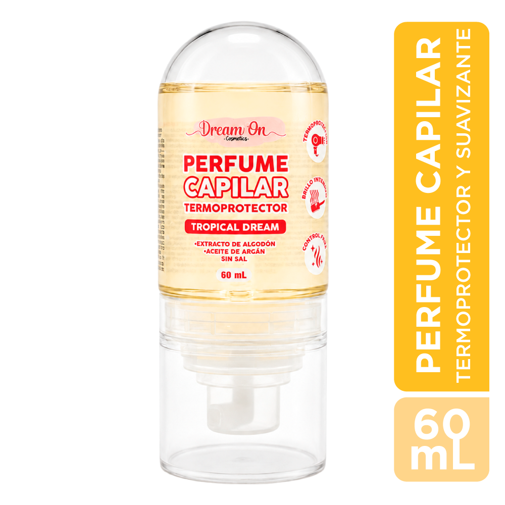 Perfume Capilar Termoprotector - Dream On Cosmetics  60mL - Tropical Dream DRM63