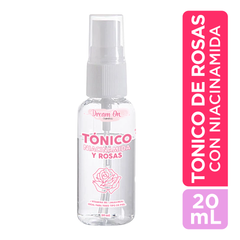 Tonico Agua de Rosas y Niacinamida Viajero 20 mL Dream On Cosmetics DRM05.