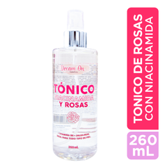 Tonico Agua de Rosas y Niacinamida Grande 260 mL Dream On Cosmetics DRM04