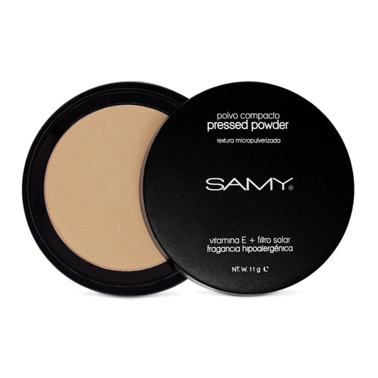 Polvo Compacto Micropulverizado con Vitamina E + Filtro Solar #02 Beige Samy